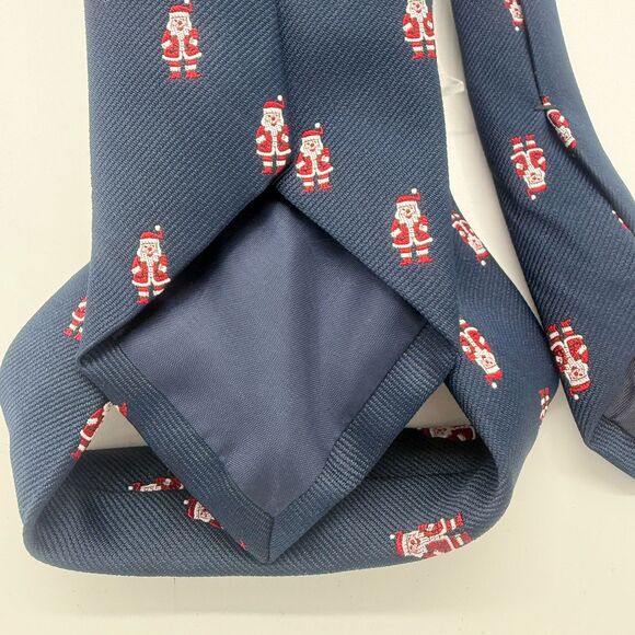 Chippmunk Creations Christmas Novelty Naughty Santa Tie Holiday Party Blue Red - Picture 5 of 7